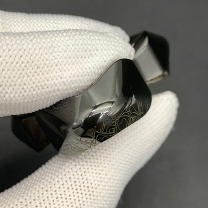 Feather Zirconium Engraved