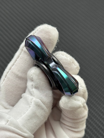 Cat's Eye Tungsten Color-Anodized Stonewashed