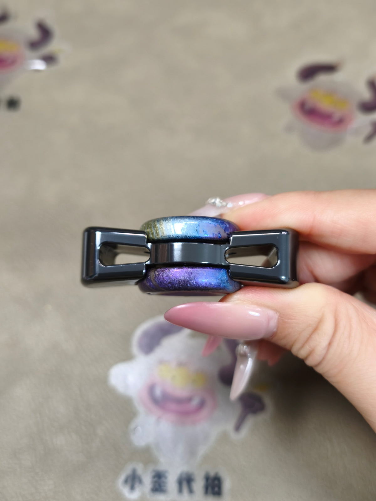 Floating Shadow Max Zirconium Engraved Polished