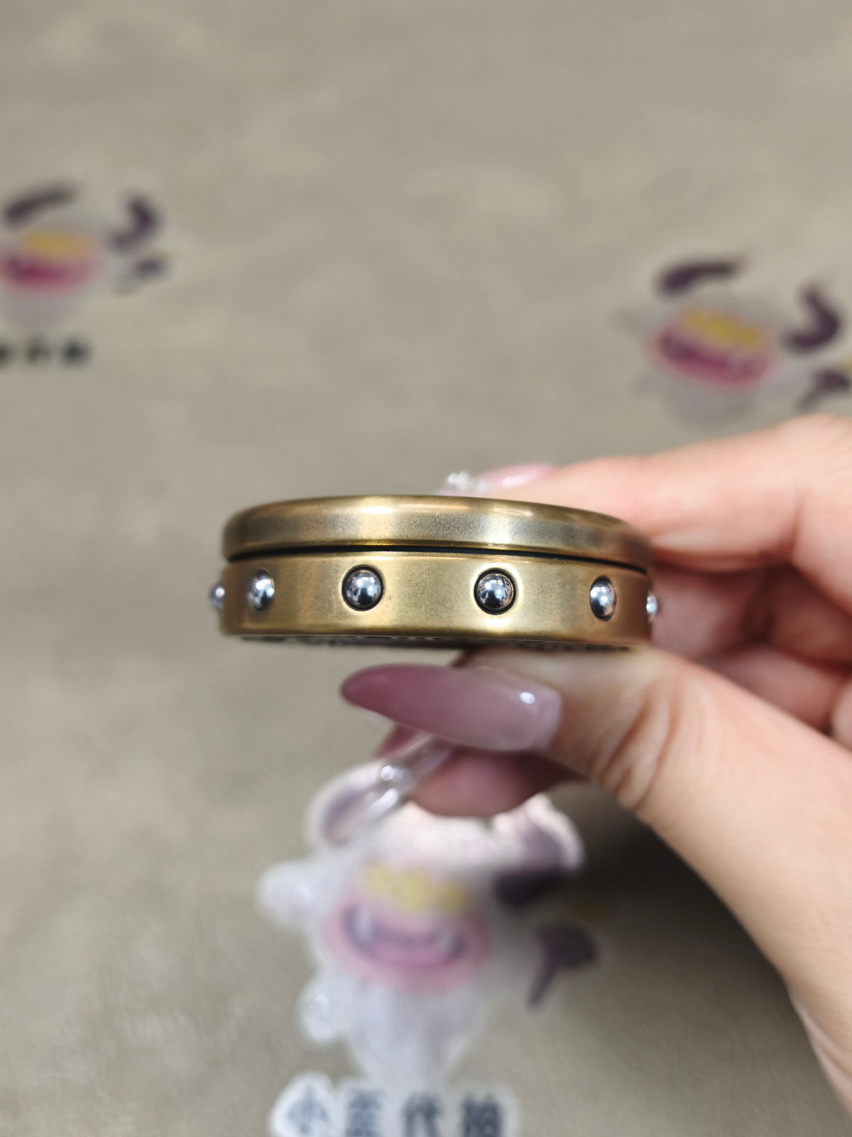 Dealer Button Brass