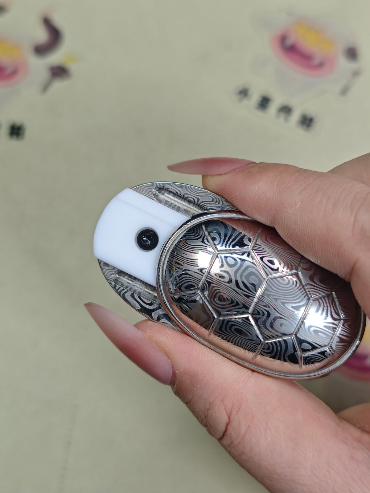 Jingle Beetle Stainless Steel Engraved Polished