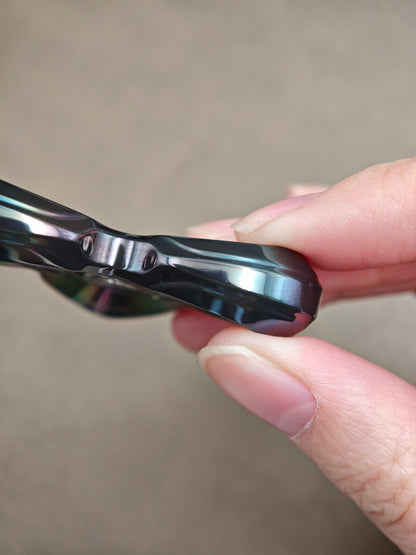 Cat's Eye Zirconium Oil Slick
