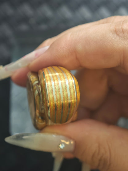 Pan Yixian Copper Mokume