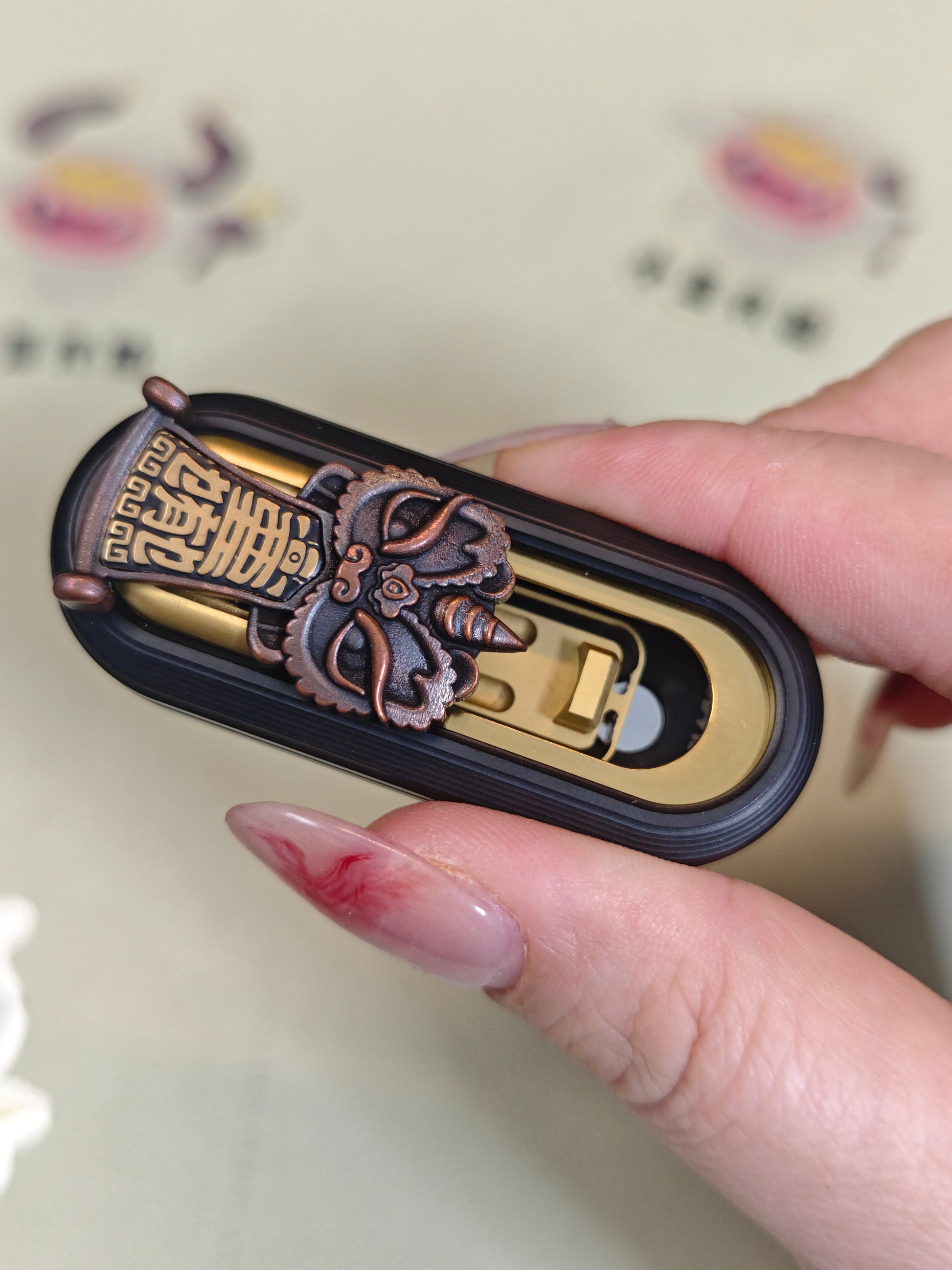 Popping Titanium PVD Coated Blasted