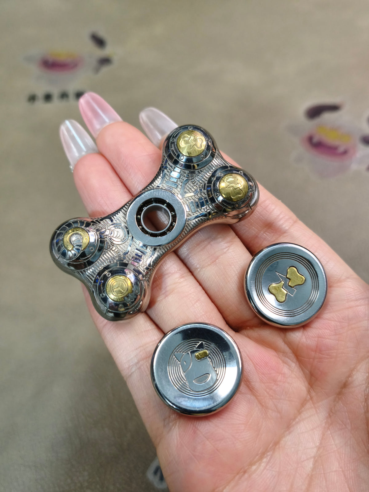 Bone Engraved Cupronickel