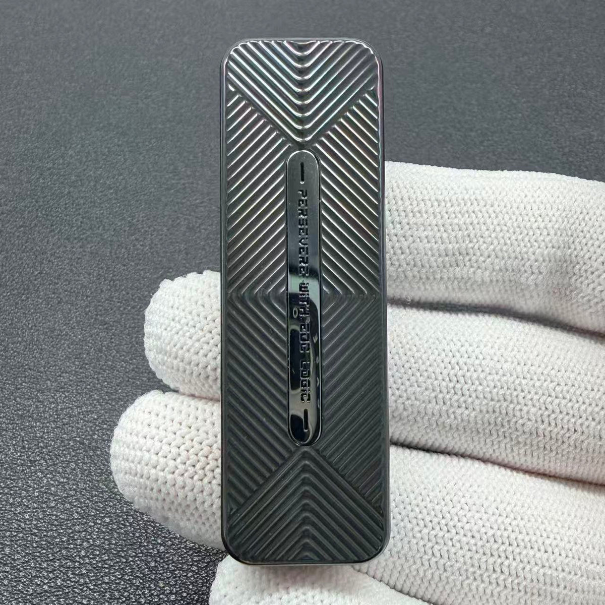 Tita Zirconium Color-Anodized Engraved Polished