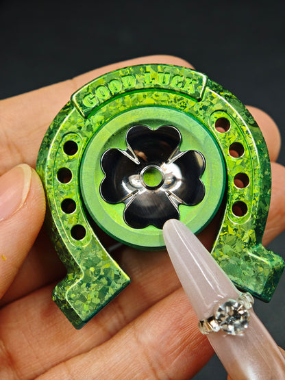 Lucky Horseshoe Crystallized Titanium