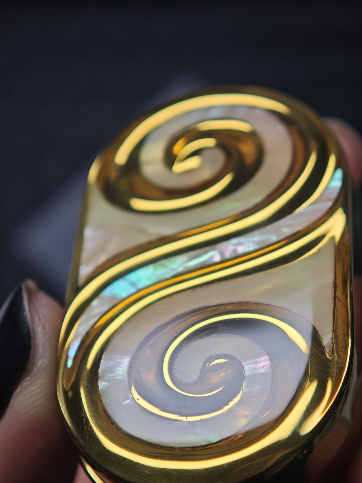 Ripple 2.0 Stainless Steel Gold Plated Engraved