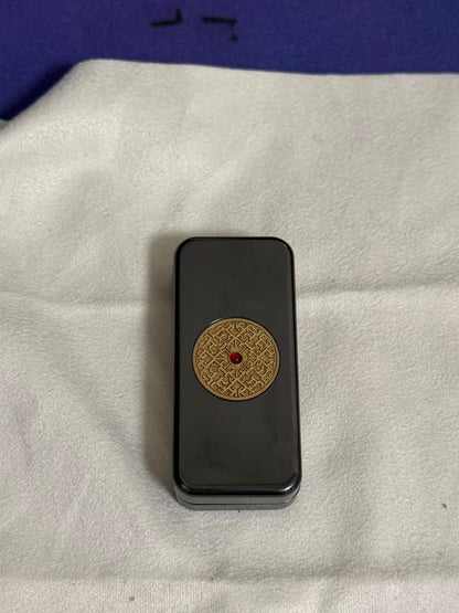 Brocade & Azure Paperweight Zirconium Polished