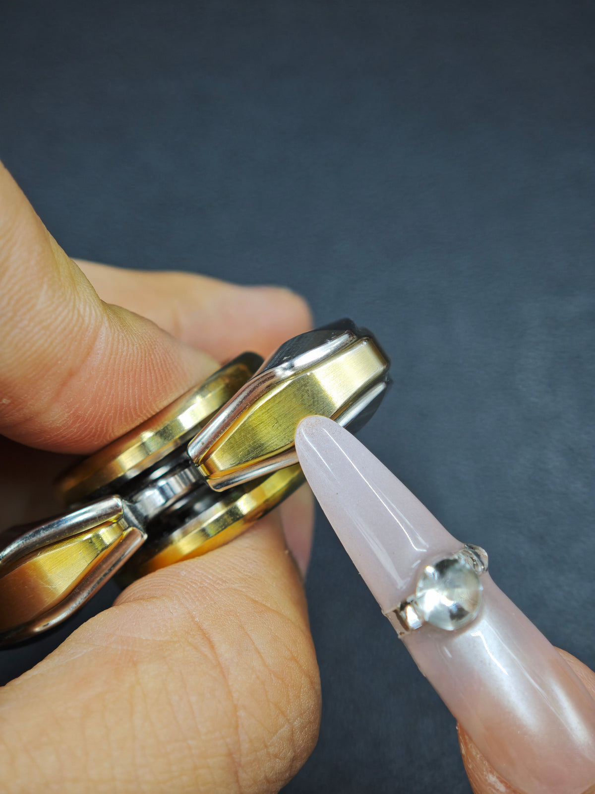Toothless Mini Pearl White Stainless Steel