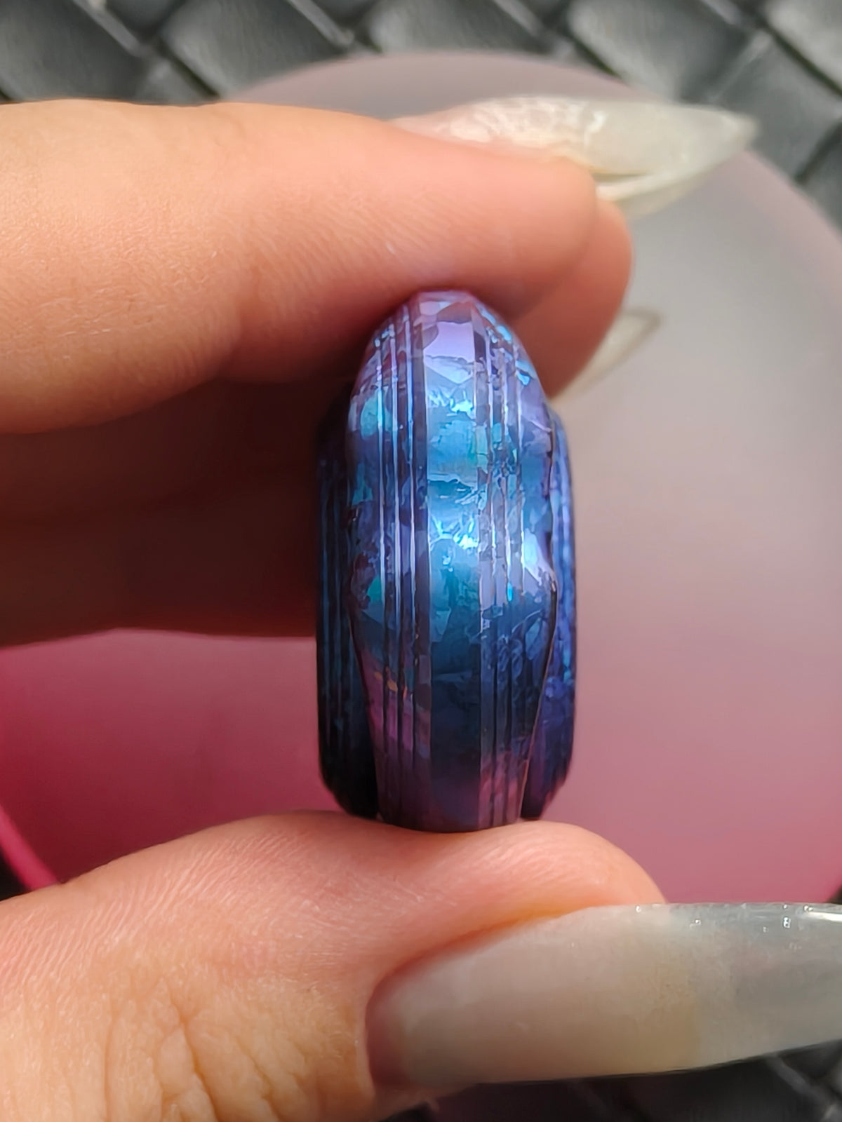 Obsidian Crystalized Crystallized Titanium Etched