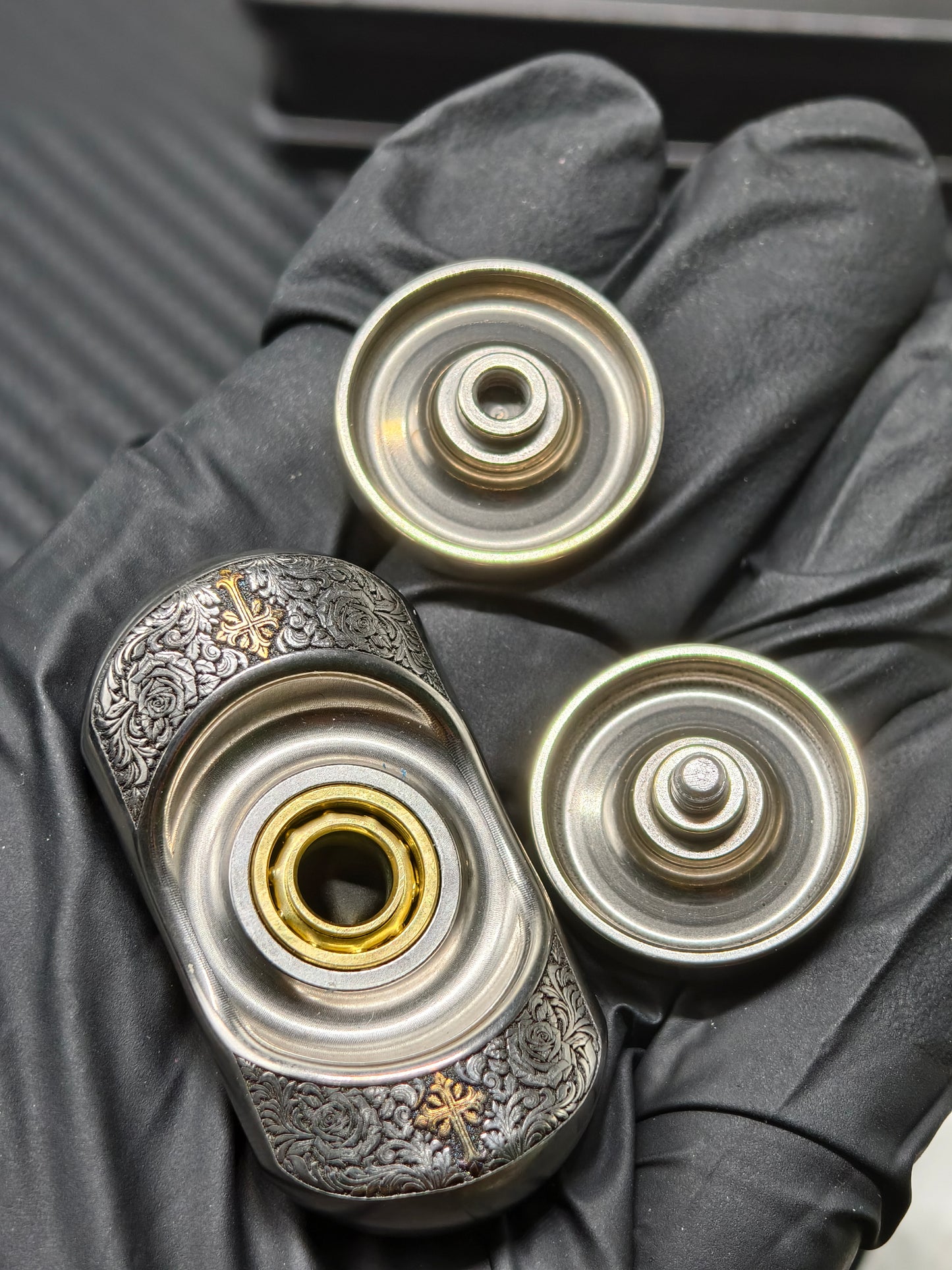 Origin Point Titanium Engraved
