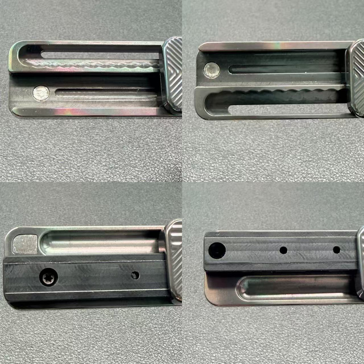 Tita Zirconium Color-Anodized Engraved Polished