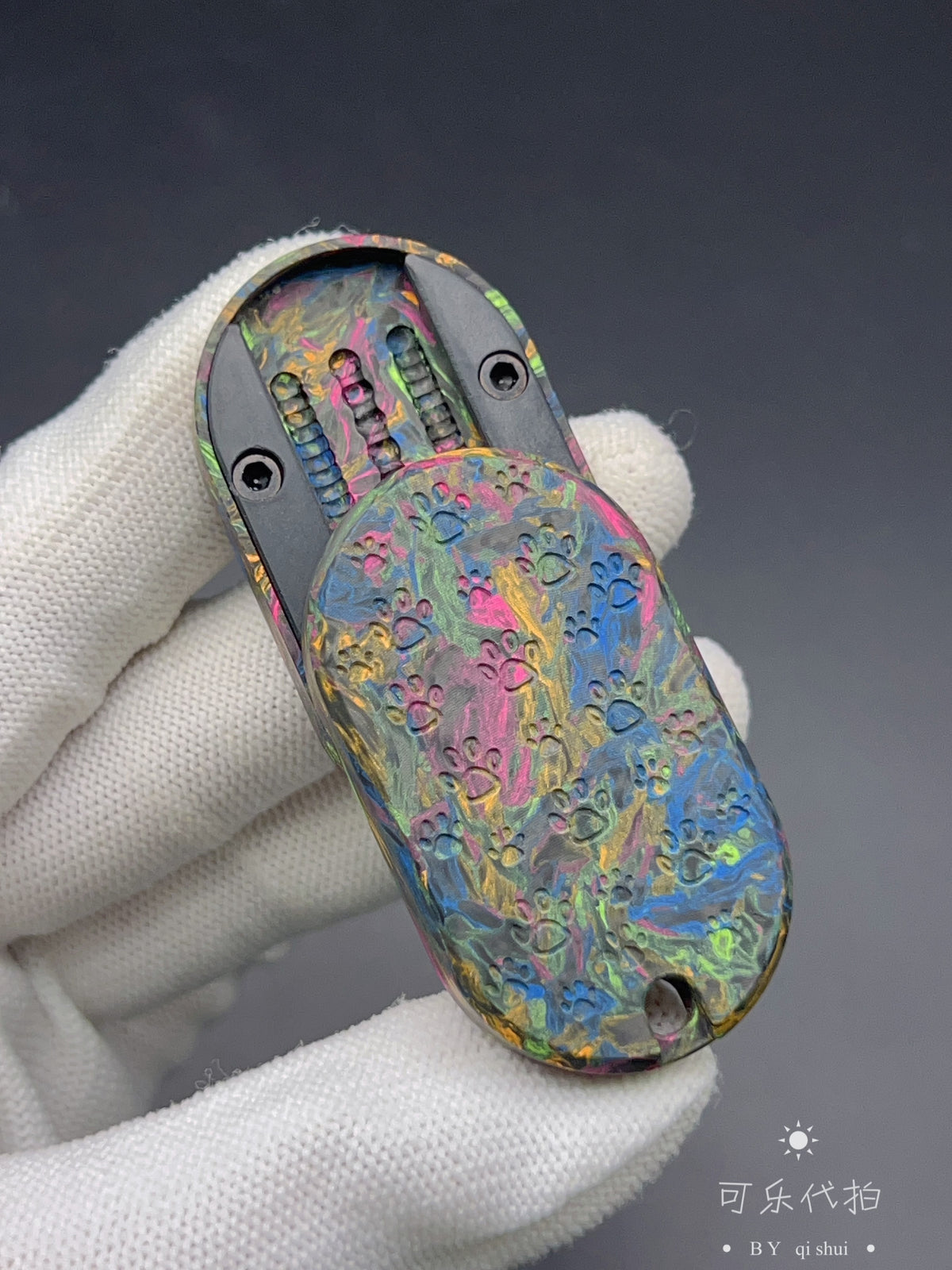 Greedy Cat Carbon Damascus