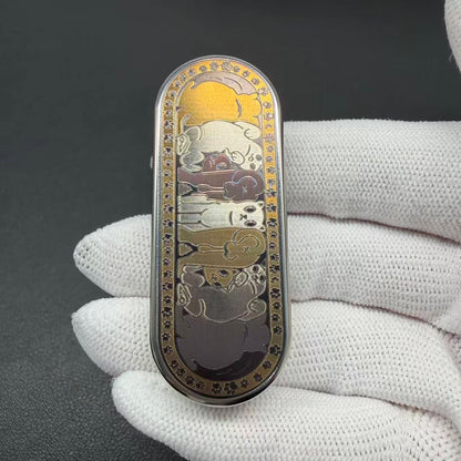Ming Yin Titanium Engraved