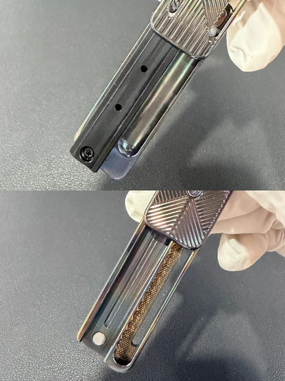 Tita Zirconium Engraved Oil Slick