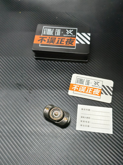 Origin Point Titanium Engraved