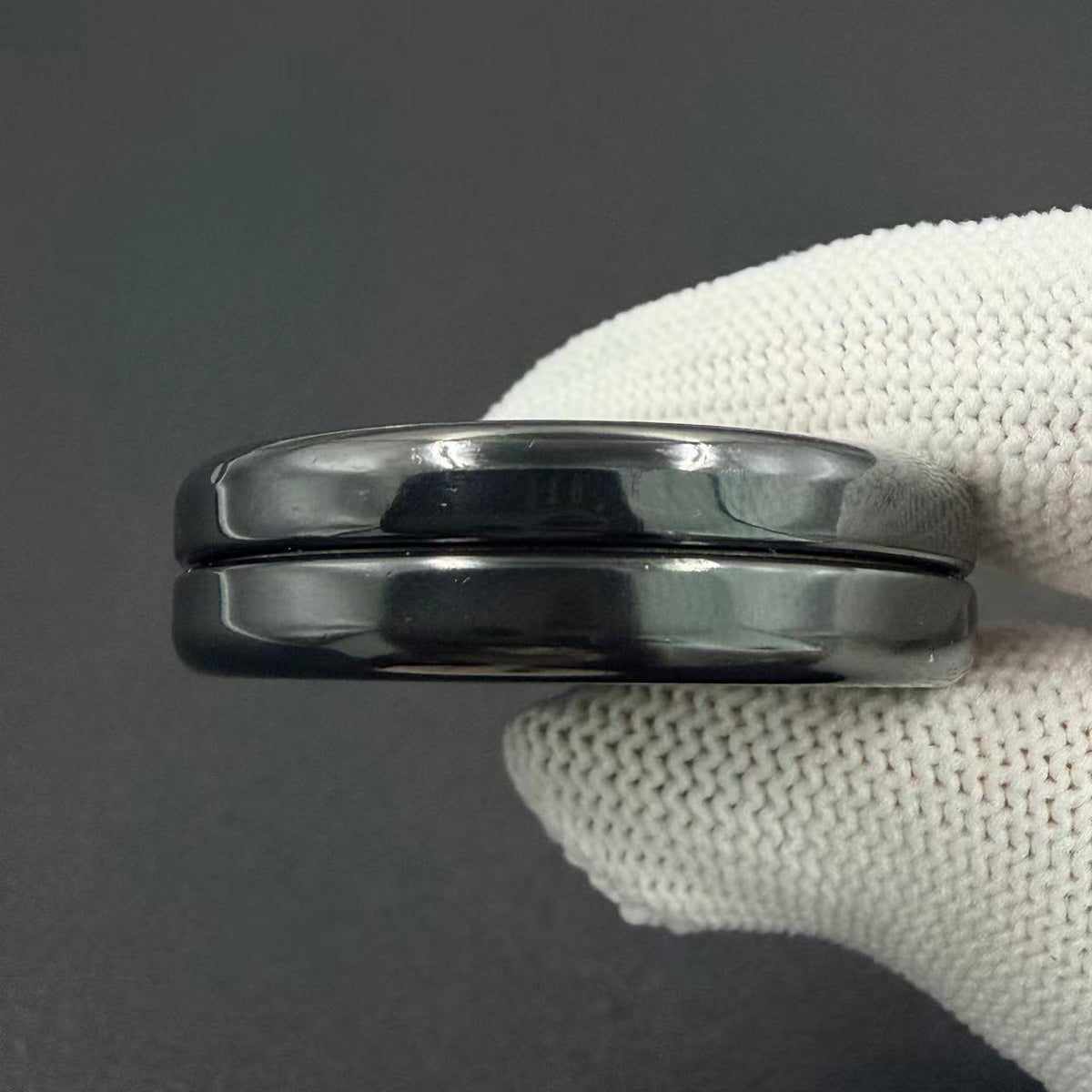 Devil Milk Cap Zirconium Engraved Polished