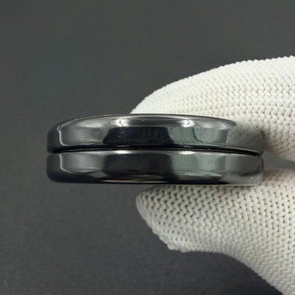 Devil Milk Cap Zirconium Engraved Polished
