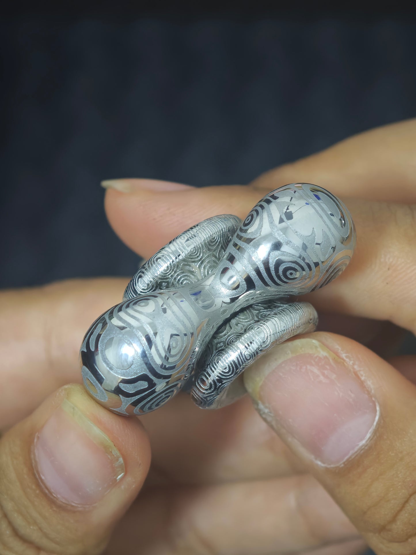 Cell Mini Damasteel Etched