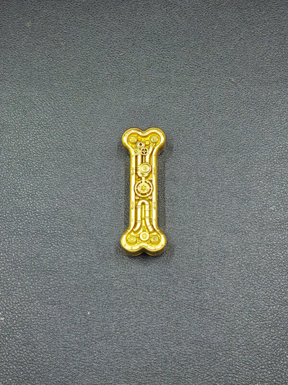 Thorn Light Steam Bone Brass Engraved