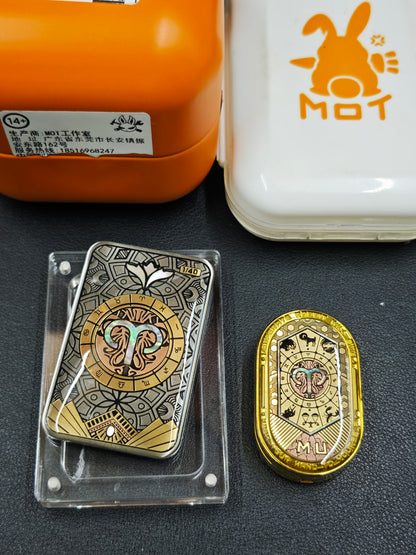 Groove Zirconium Gold Plated Resin-Sealed
