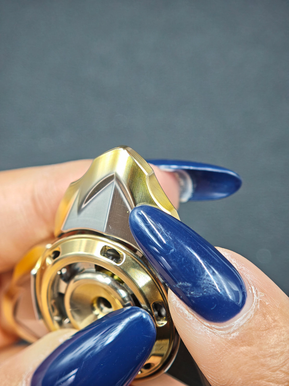 Dragon God Maru XL Stainless Steel Gold Plated Machine Finished