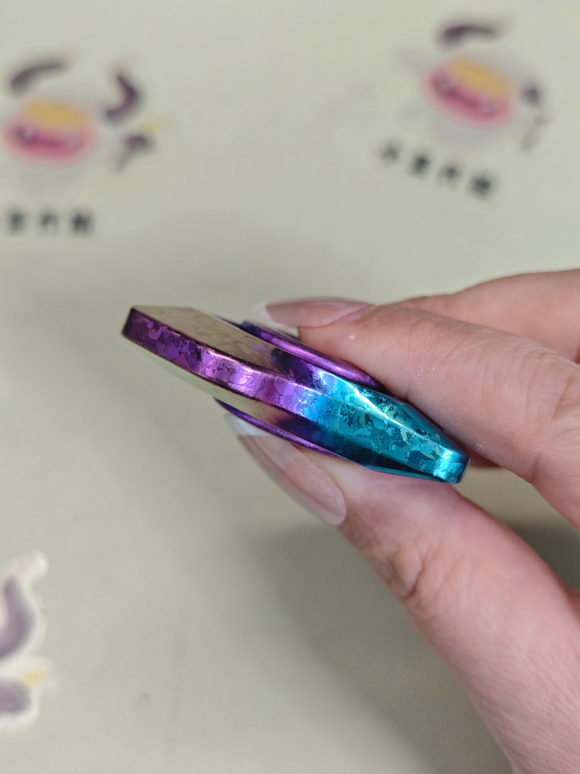 Phantom Dual Leaf Crystallized Titanium