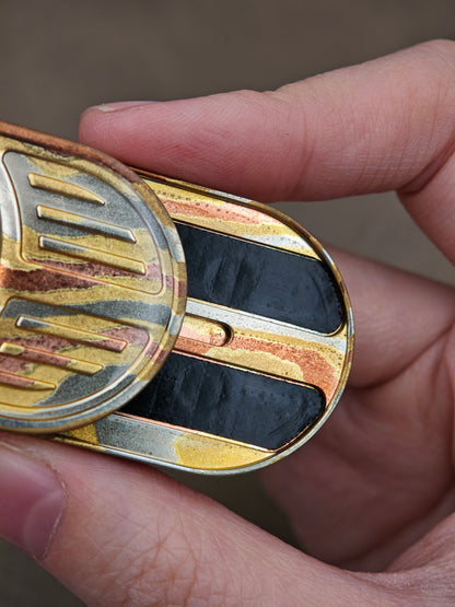 Rhythm Mokume Etched Resin-Sealed