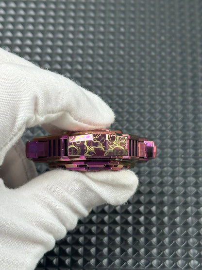 Triple Leaf Ignition Shell Opening Zirconium Color-Anodized Polished