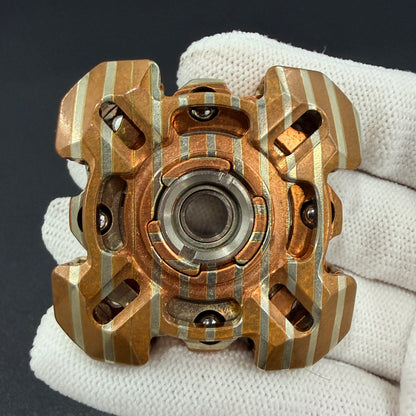 Mortise and Tenon Mokume Copper