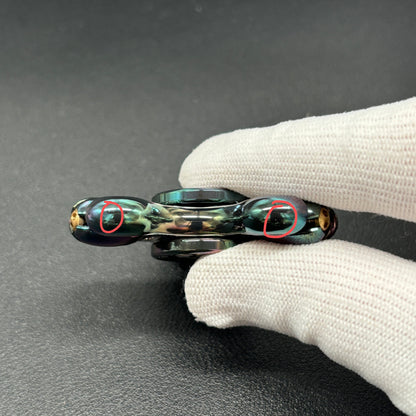 Demon Subduer Tuning Fork Bone Zirconium Oil Slick
