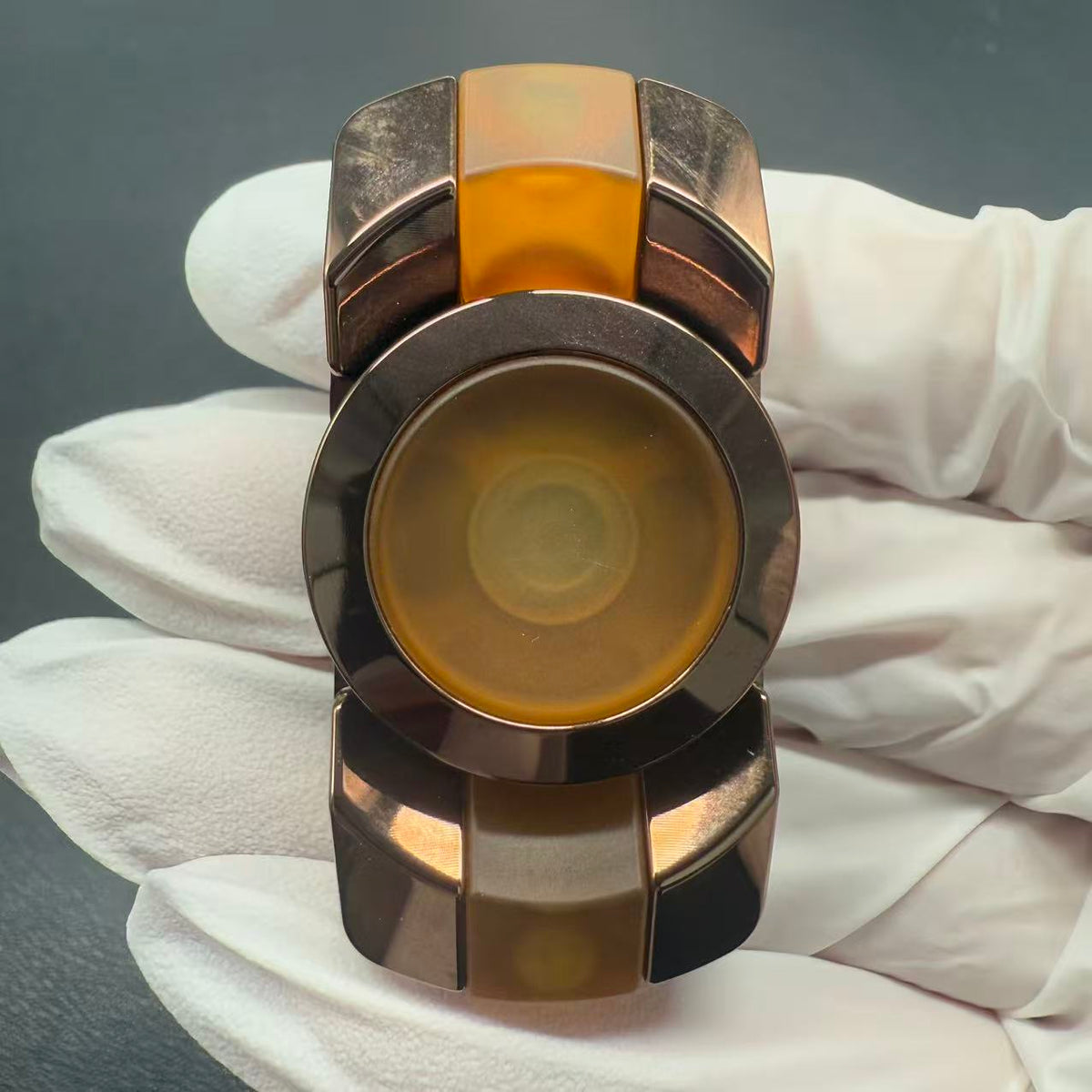 Amber Tenon Stainless Steel PVD Coated