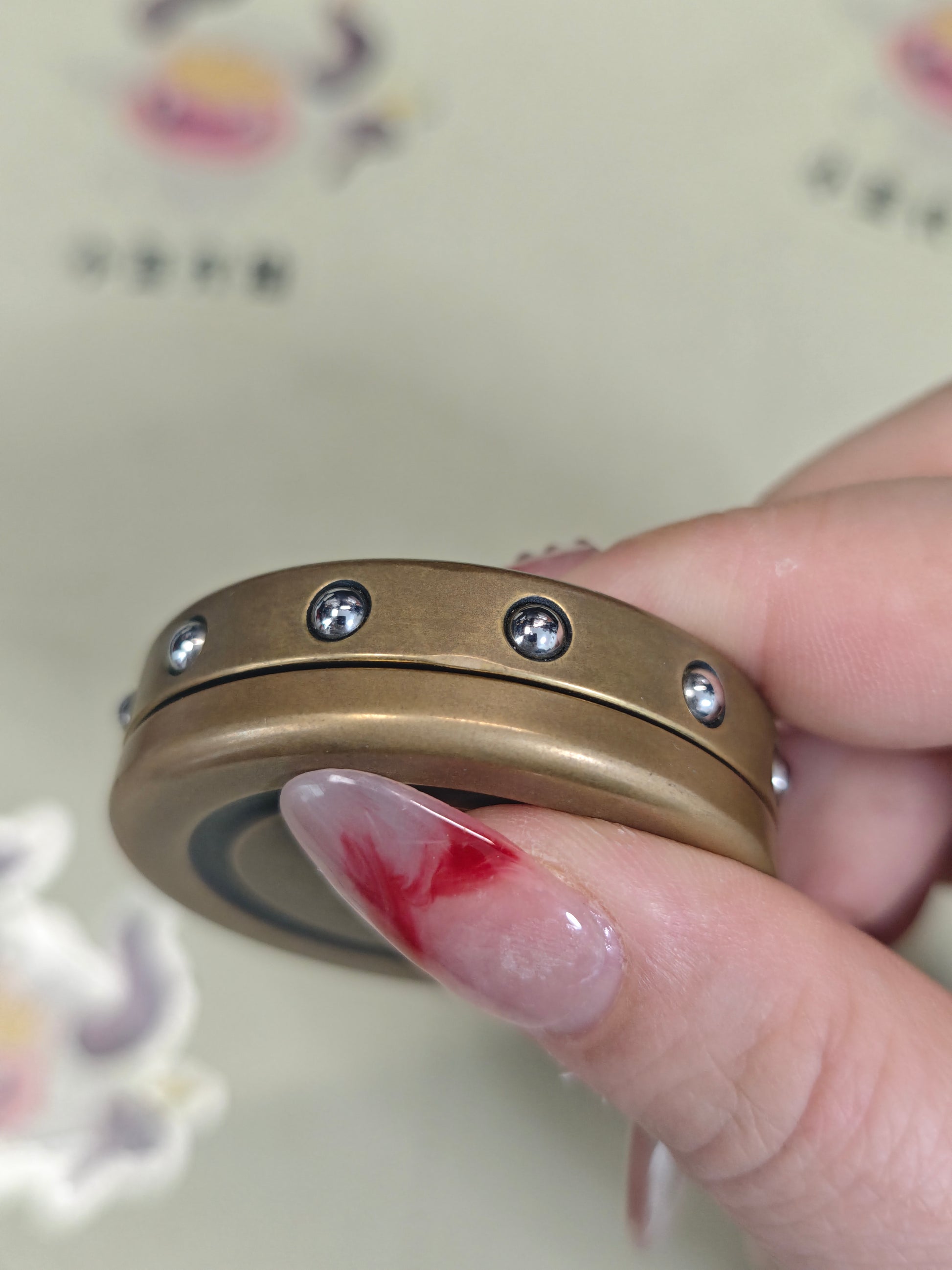 Dealer Button Brass