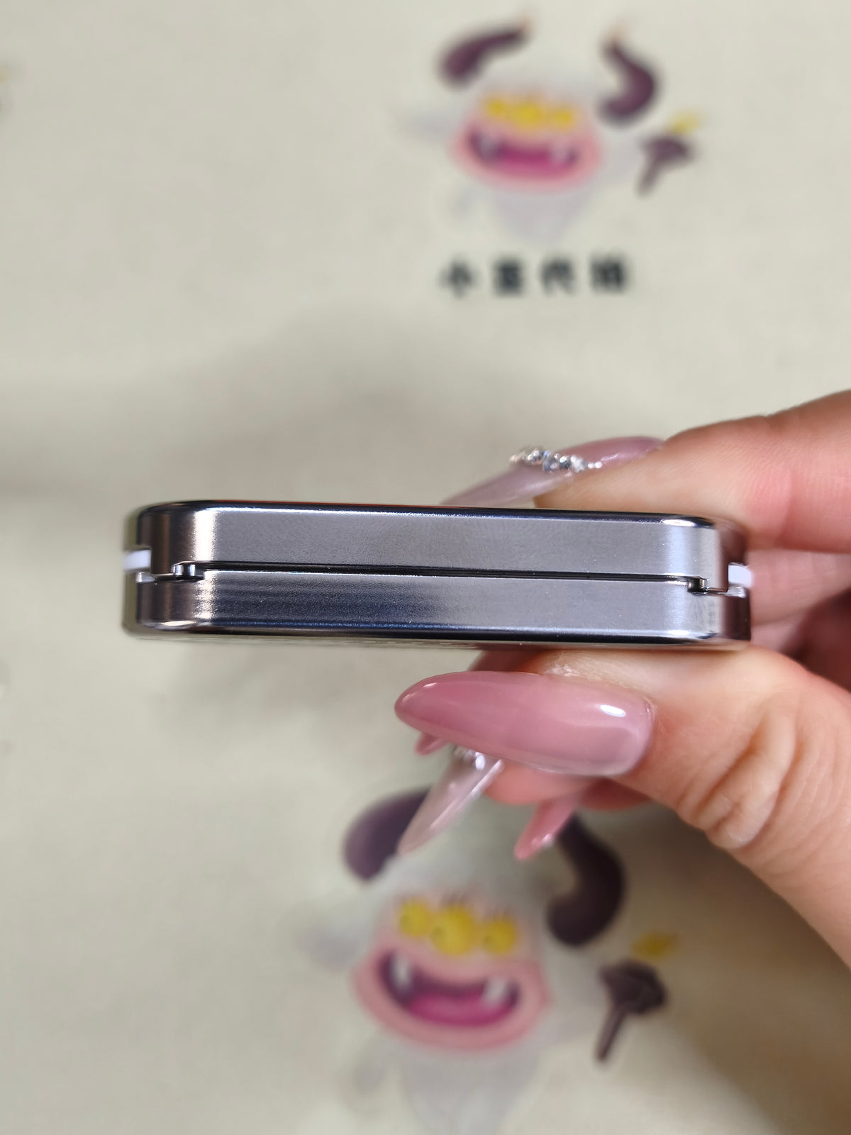 Ming Yin Titanium Color-Anodized Engraved