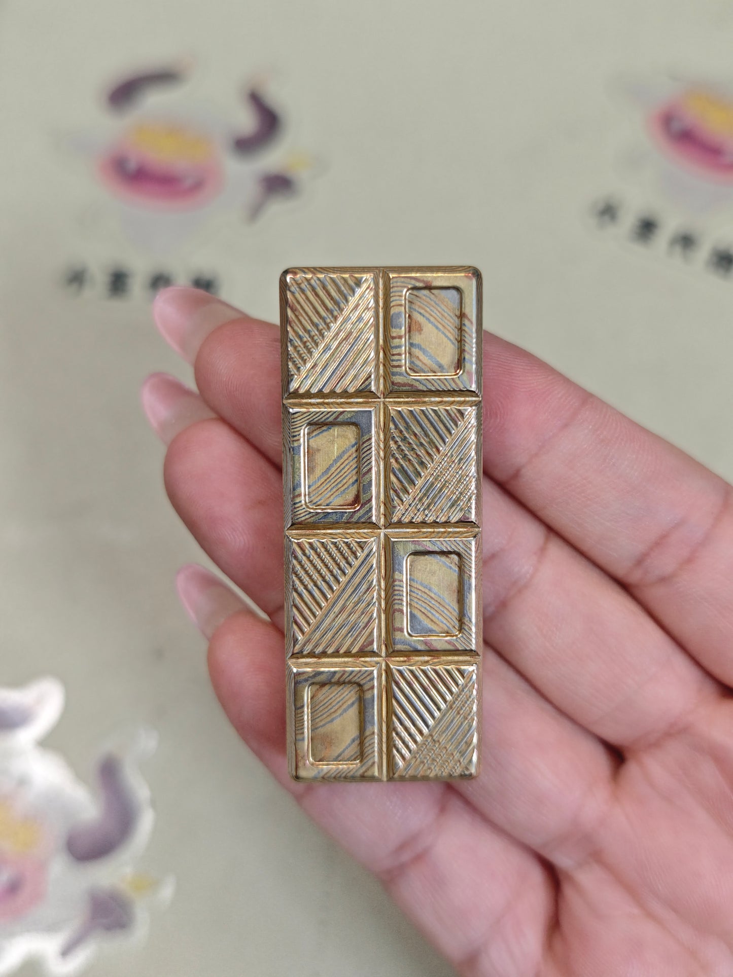 Wafer Chocolate Mokume