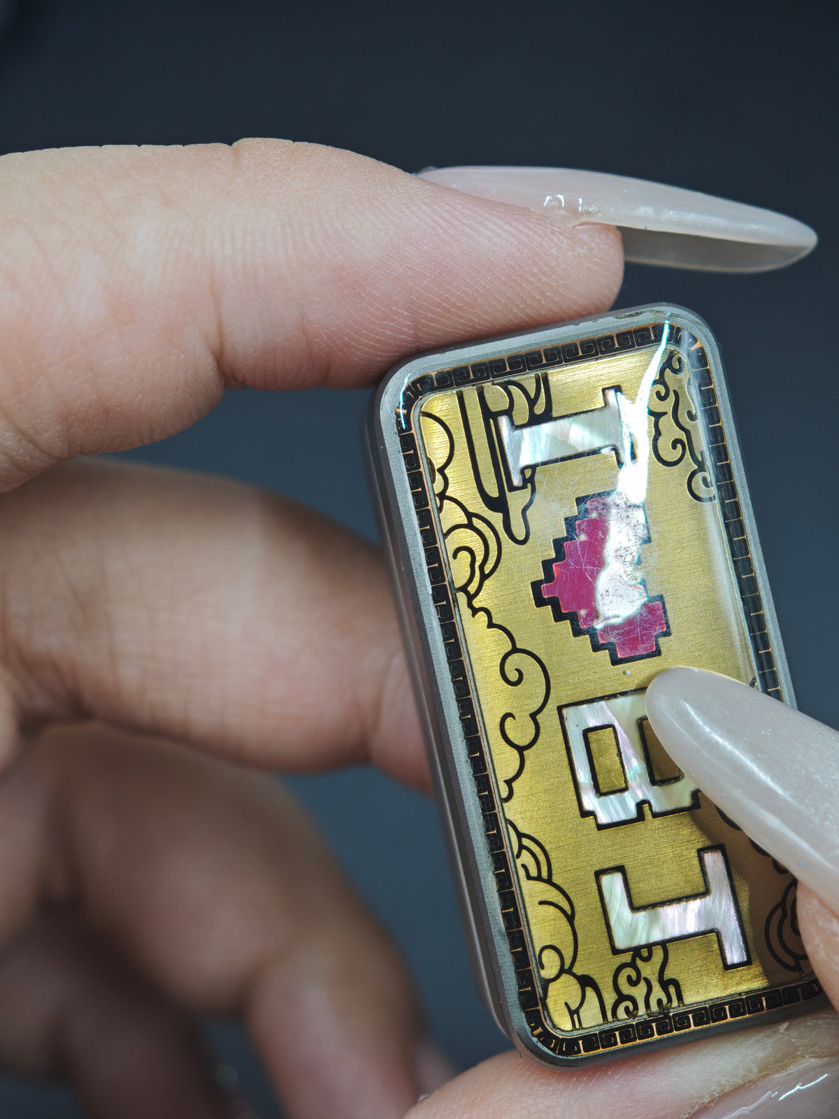 Joyful Titanium Color-Anodized Resin-Sealed