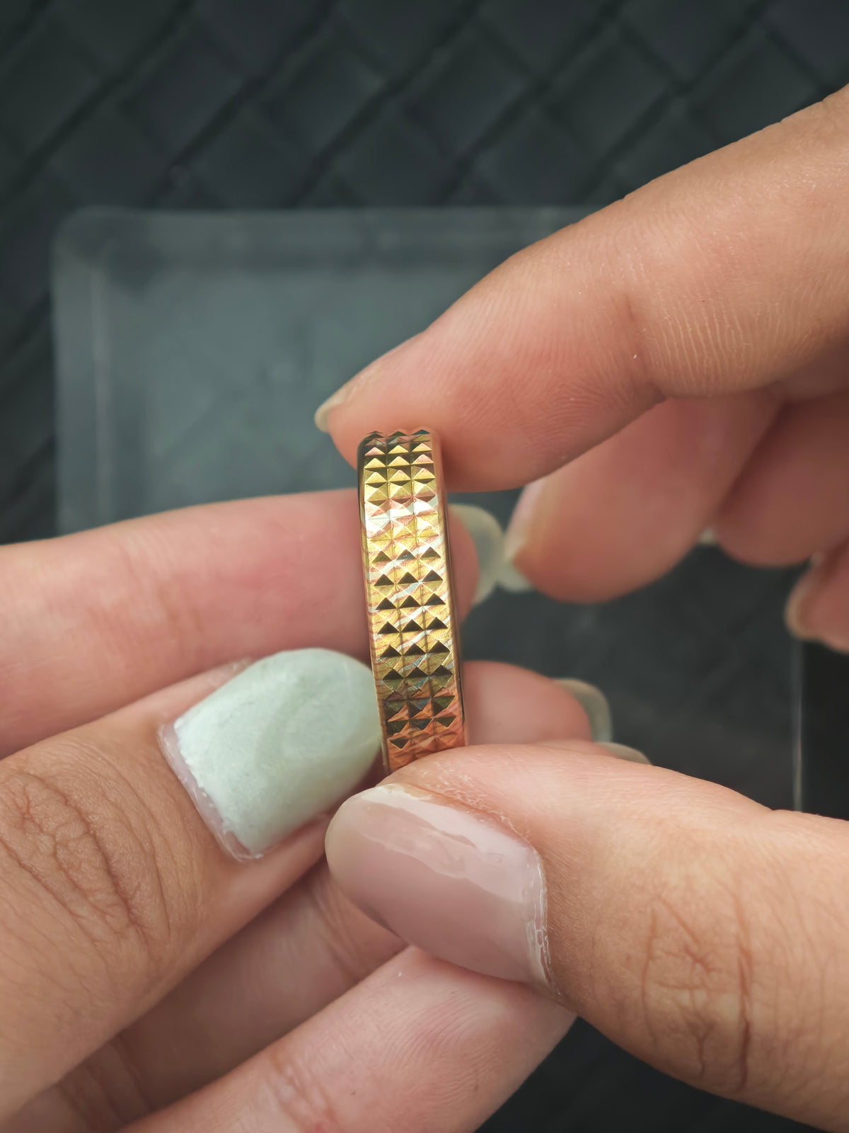 Paris Stud Mokume