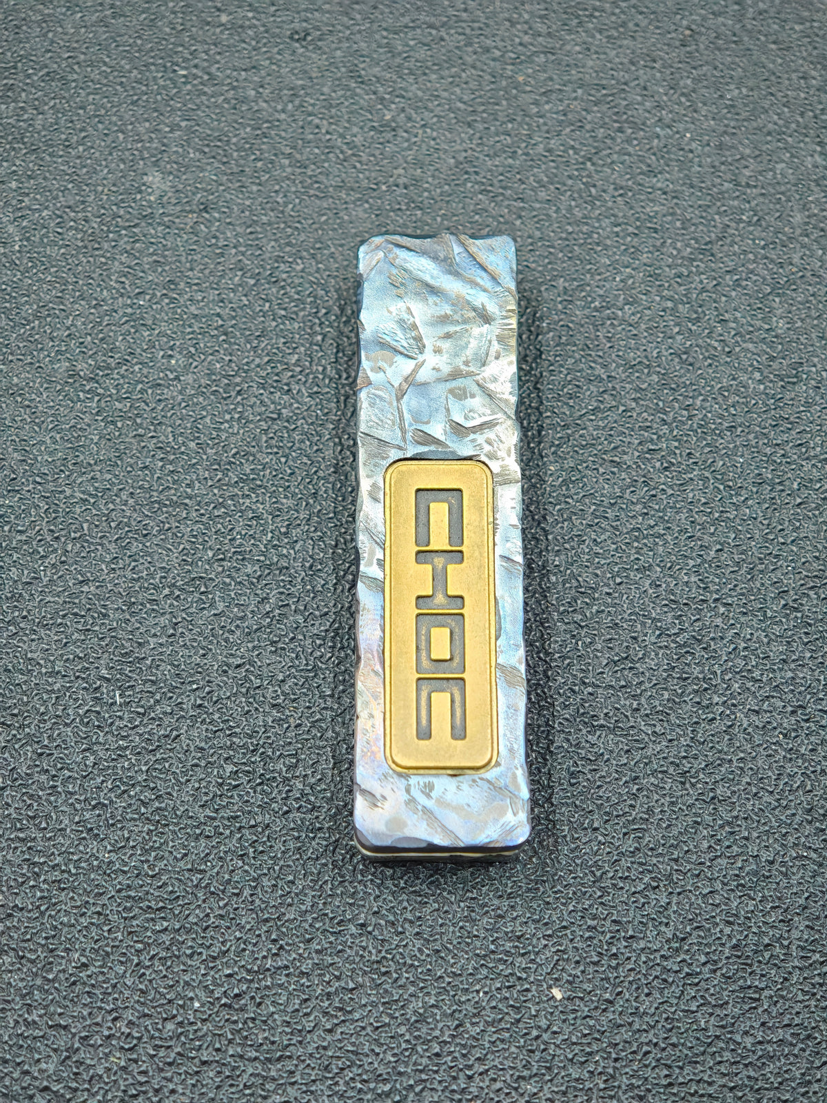 Choc Stainless Steel Stone Textured Engraved