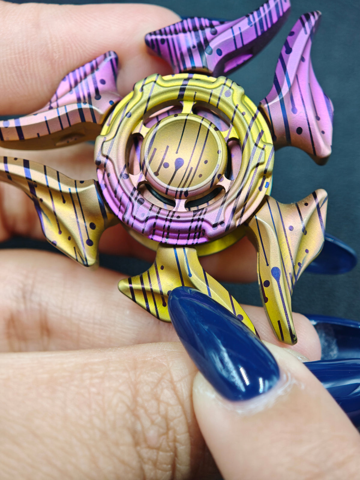 Sandblasted Medusa 2.0 Titanium Color-Anodized