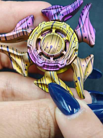Sandblasted Medusa 2.0 Titanium Color-Anodized