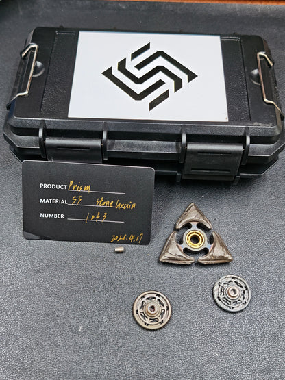 Prism Bearing Cap Stainless Steel Stone Textured