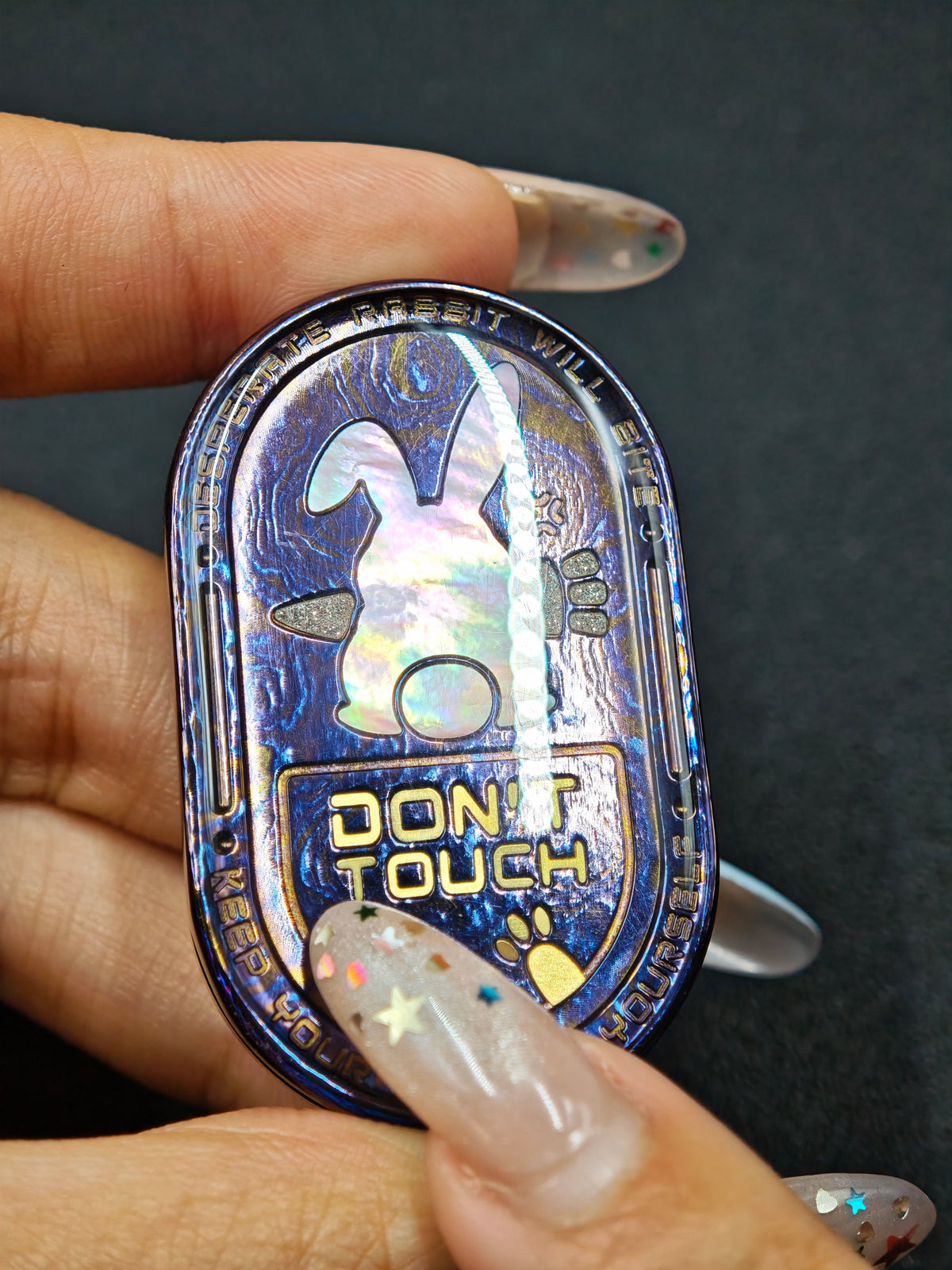 Grumpy Rabbit Rhythm MOP Titanium Mokuti