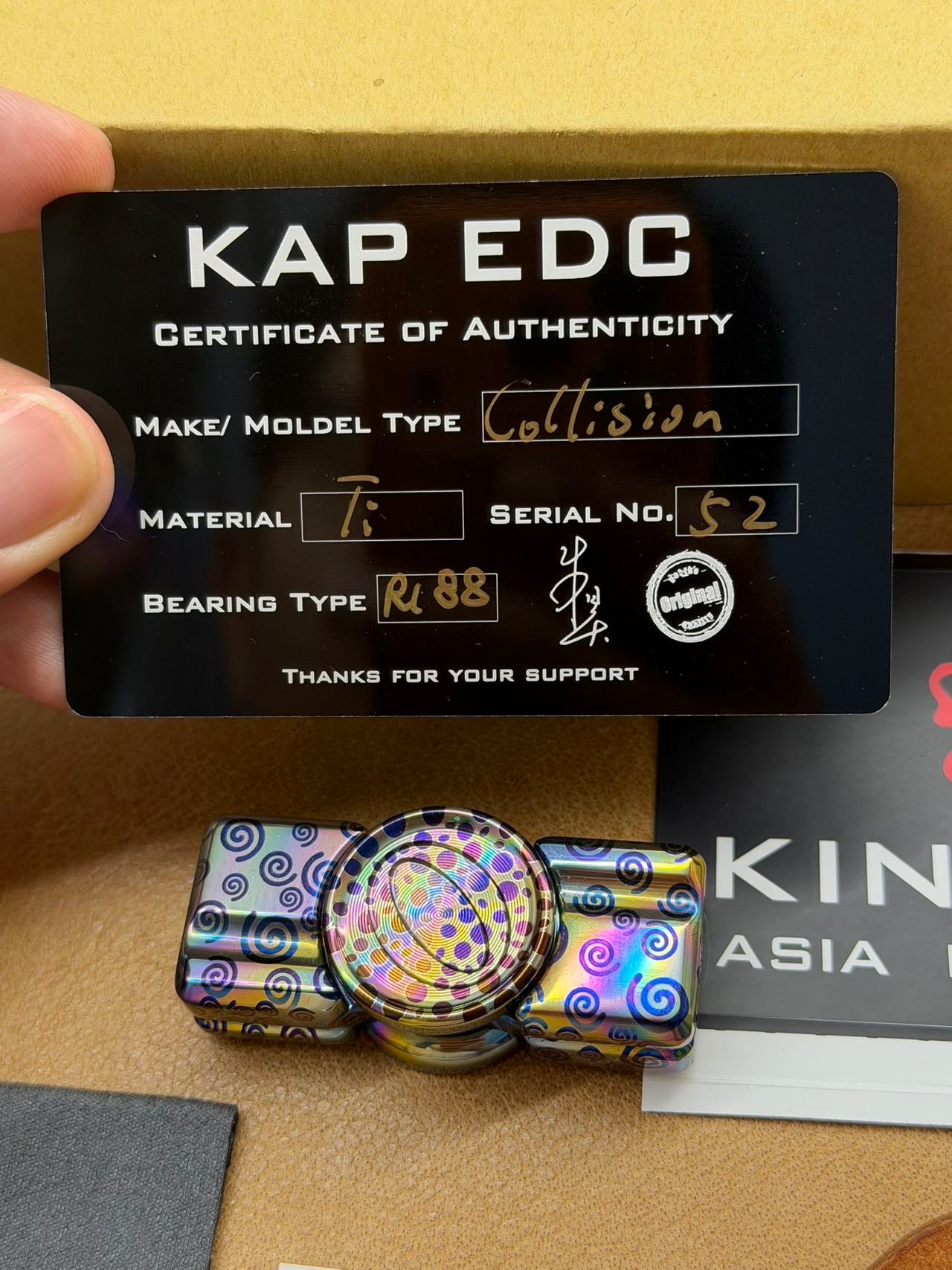 Two-Leaf Impact Titanium Color-Anodized