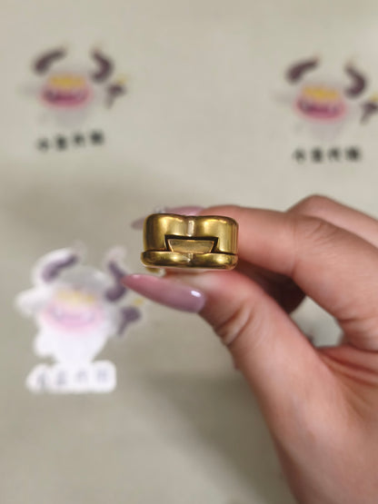 Thorn Light Steam Bone Brass Engraved