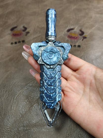 Rattlesnake Sword Titanium Color-Anodized
