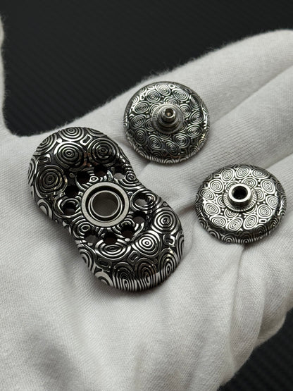 Two-Leaf Cell Damasteel Etched
