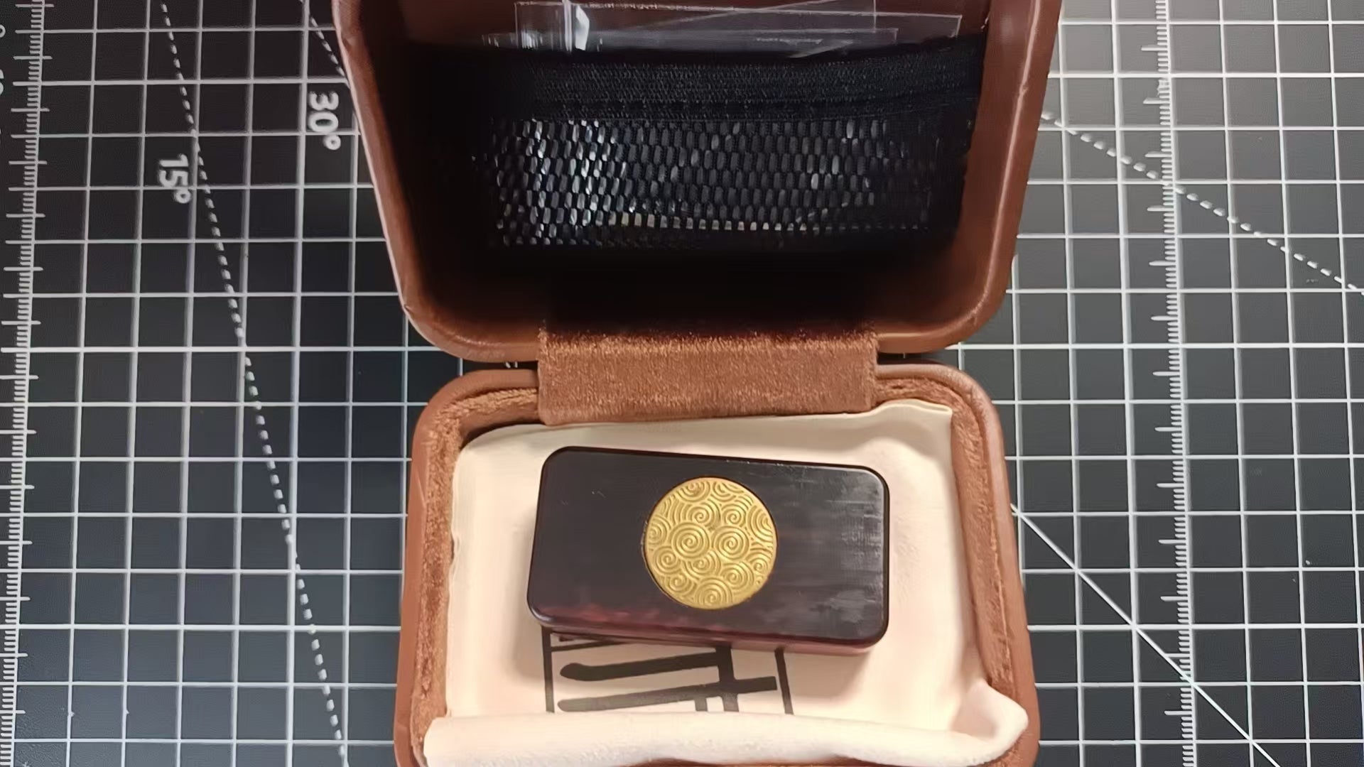 Brocade & Azure Paperweight