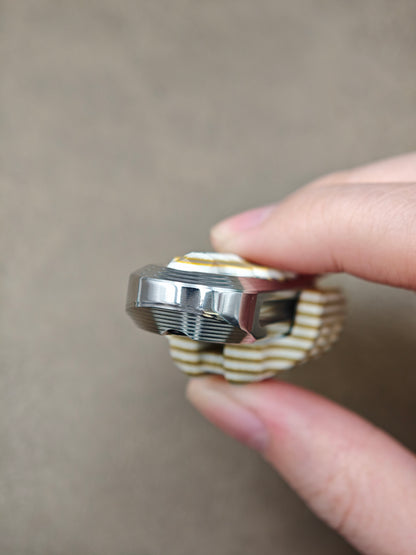 EXOSKELETON G10 Yellow Grey White Bone Core Stainless Steel
