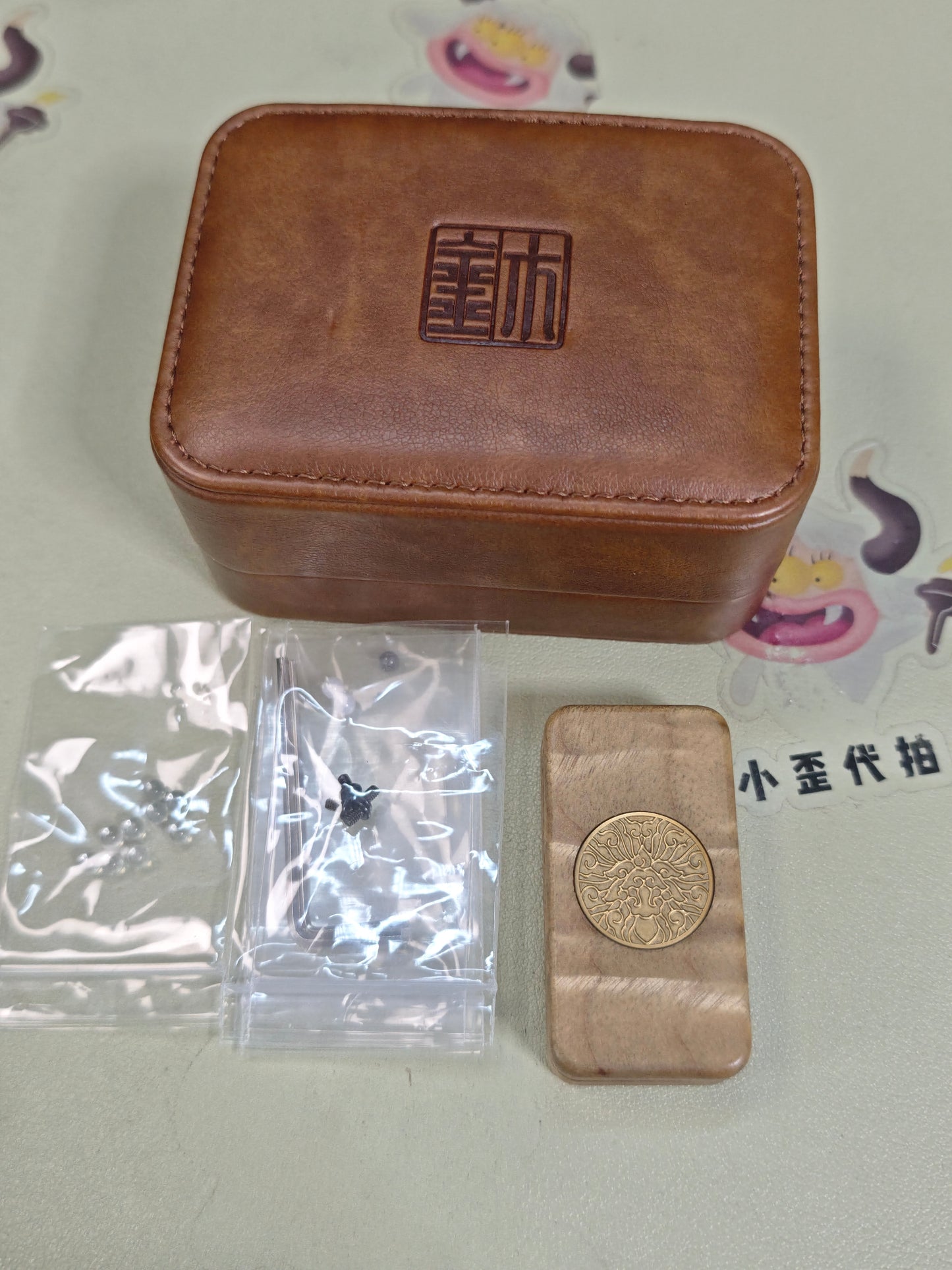 Brocade & Azure Paperweight